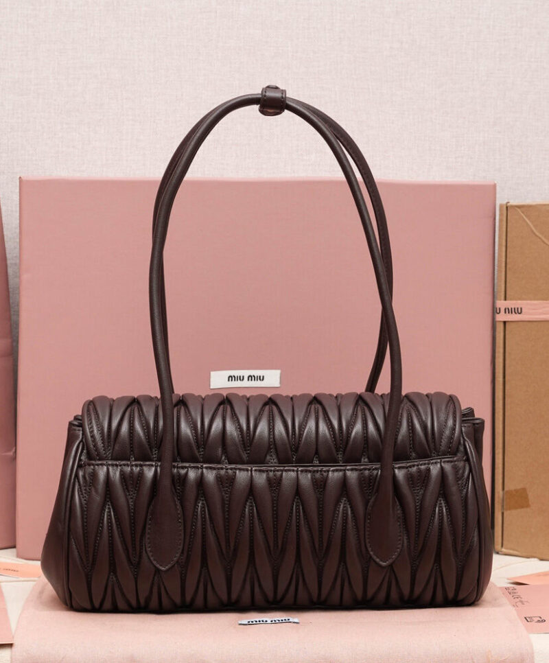 Miumiu Matelasse Nappa Leather Shoulder Bag